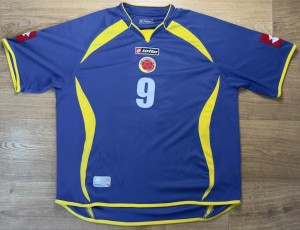 ORIGINAL COLUMBIA 2006/07 Away Football Shirt XL LOTTO Rare ‘Falcao 9’ for sale on Ebay