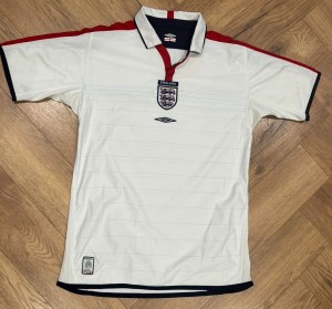 England Umbro Reversible 2003/04/05 Home Shirt - Size Adult Medium 20inch P2P for sale on Ebay
