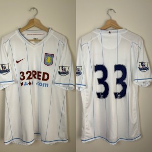 Original Aston Villa 2007 Away Football Shirt XL NIKE Match Issue 33 for sale on Ebay