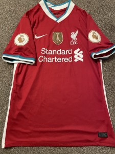 Liverpool 20/21 Home Shirt Size M BNWOT Includes All Patches for sale on Ebay