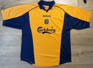 ORIGINAL LIVERPOOL 2000/02 Away Football Shirt XXL REEBOK VGC Rare for sale on Ebay