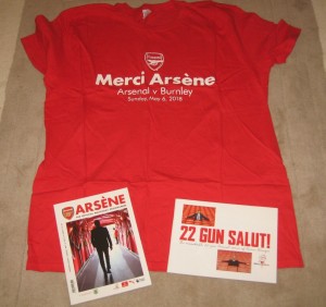 ARSENE WENGER LAST GAME AS ARSENAL MANAGER MEMORABILLIA for sale on Ebay