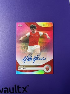 Topps Arsenal Team Set 2023/24 Pat Rice Autograph Pink Parallel 22/99 for sale on Ebay