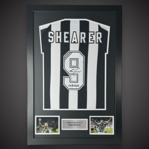 Framed Alan Shearer Hand Signed Newcastle Football Shirt With COA  Bid From £175 for sale on Ebay