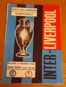 INTER MILAN V LIVERPOOL EUROPEAN CUP S/F 2nd leg PROGRAMME 1964/65 for sale on Ebay