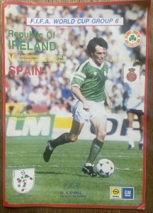1989 REPUBLIC OF IRELAND v SPAIN. World Cup 1990 Qualifier. Mint condition. for sale on Ebay