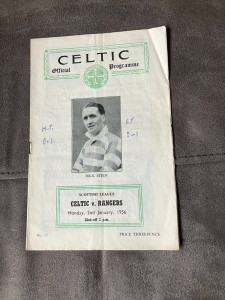 Celtic v Rangers 2nd Jan  1956  Scottish League Div 1 for sale on Ebay