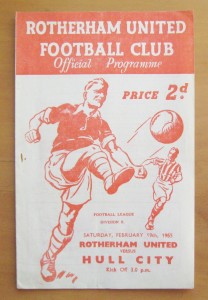 ROTHERHAM UNITED v HULL CITY 1954/1955 *VG Condition Football Programme* for sale on Ebay