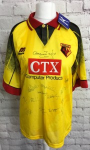 Watford Football Shirt Signed Graham Taylor & Players Mizuno Size M BNWT(AH144S) for sale on Ebay