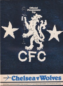 Chelsea v Wolverhampton / Wolves, 11 December 1976, Division Two for sale on Ebay