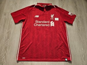 Mens New Balance Liverpool M.SALAH #11 Home football shirt 18/19 Size L for sale on Ebay