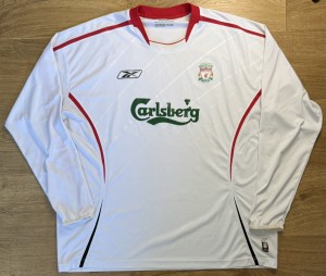 ORIGINAL LIVERPOOL 2005/06 Away Football Shirt XXL REEBOK Rare for sale on Ebay