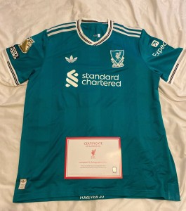 Signed Virgil Van Dijk Liverpool Match Issue Shirt New 3rd Kit ,with COA for sale on Ebay