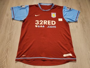 Mens Nike Aston Villa Mc GRATH #5 Home football shirt 2007 - 2008 Size L for sale on Ebay