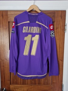 2009-10 Gilardino Fiorentina matchworn shirt Champions League No milan Italy par for sale on Ebay