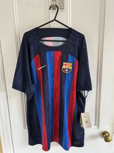BNWT Nike FC Barcelona Home Football Shirt Men's for sale on Ebay