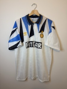 Original Inter Milan 1991 Away Football Shirt LARGE UMBRO RARE VINTAGE for sale on Ebay