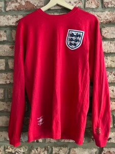 England 1966 World Cup Winning Away Red Umbro Remake Shirt men Medium no. 10 for sale on Ebay