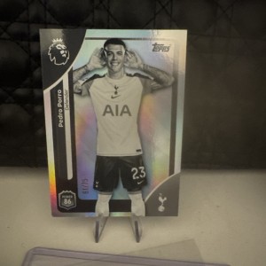 Topps Premier League Pedro Porro Tottenham Hotspur Black & white Parallel/75 for sale on Ebay