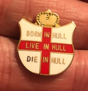 RARE HULL CITY BORN-LIVE-DIE IN HULL ST GEORGE SHIELD ENAMEL PIN BADGE for sale on Ebay