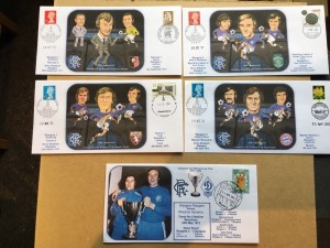 Glasgow Rangers 50th Anniversary Of ECWC triumph 1972-2022 First Day Covers x 5 for sale on Ebay