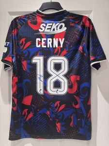 Vaclav Cerny Signed Rangers FC 2024/25 Third Shirt – Medium – Castore - Signed for sale on Ebay