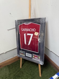 Hand Signed Alejandro Garnacho Manchester United Framed Shirt With COA for sale on Ebay