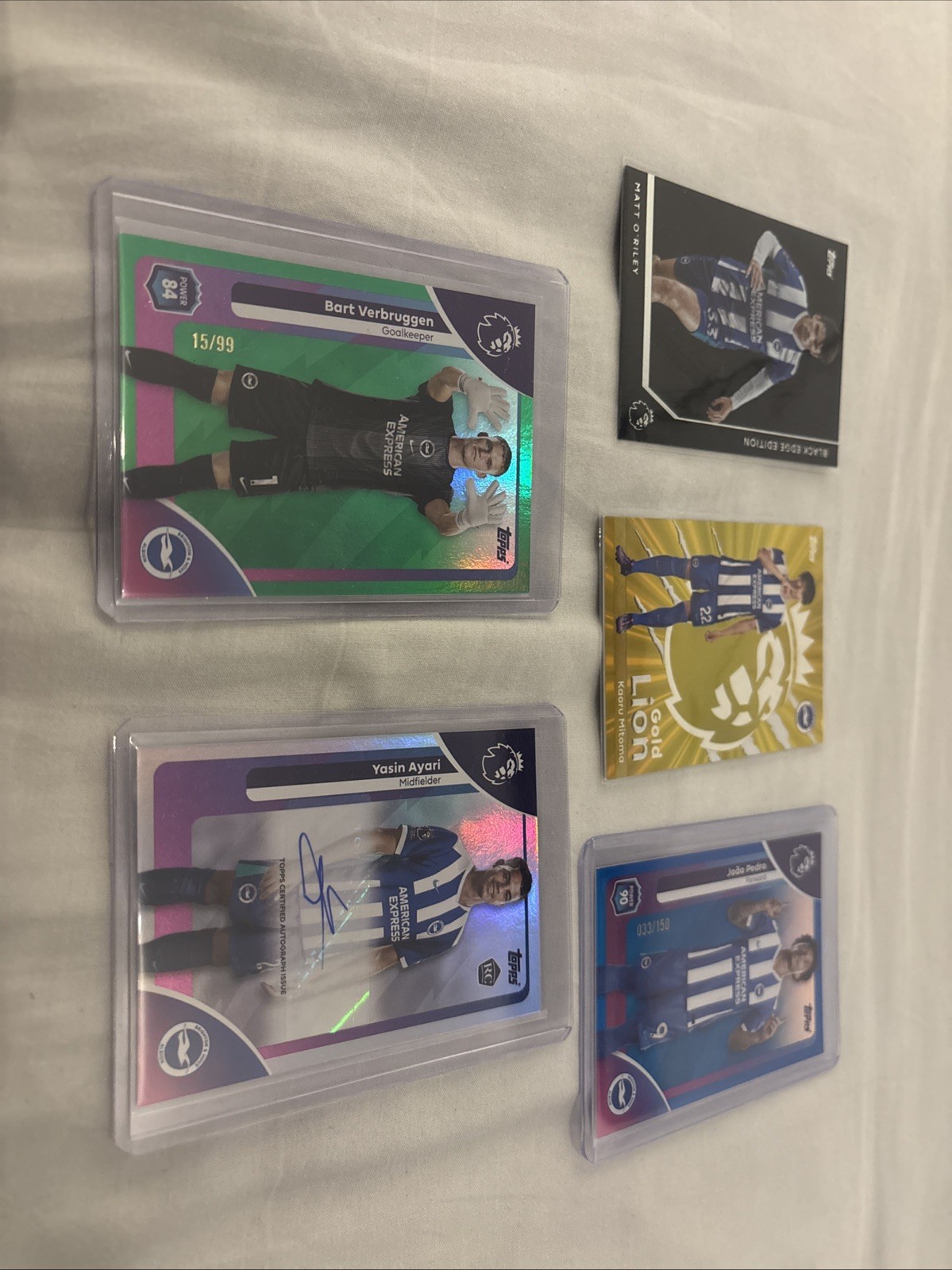 Topps Premier League 25/26 Brighton FC Bundle, Auto & Parallels, Gold Lion, LE for sale on Ebay