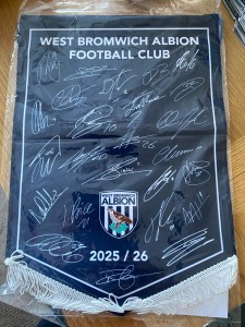 West Bromwich Albion Football Club Large Pennant 2025-2026 With COA VGC for sale on Ebay