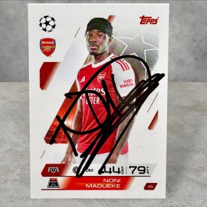 Noni Madueke Arsenal Hand Signed Autograph Auto Card Topps Match Attax 2025/26 for sale on Ebay