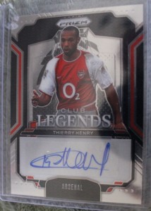 Panini Prizm Premier League 2024-25 Thierry Henry Club Legends Autograph Arsenal for sale on Ebay