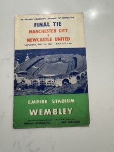 FA Cup Final Programme 1955 Manchester City V Newcastle United for sale on Ebay