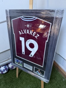Edson Alvarez Signed West Ham Shirt With COA for sale on Ebay