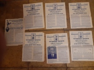 Spurs homes 58/59 v Wolves,Forest,Blacburnx2,Newcastle+57/58 Forest(7 in total) for sale on Ebay