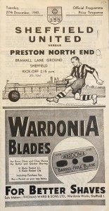 Sheffield United v Preston North End Div 2 1949/50 for sale on Ebay