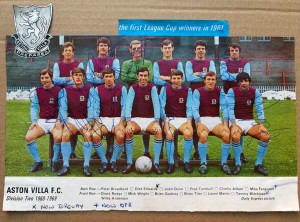 ASTON VILLA FC 1968 1969 SIGNED TEAM PHOTO Rare FOOTBALL AUTOGRAPHS Memorabilia for sale on Ebay