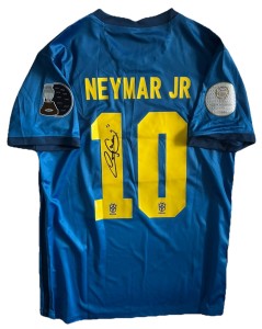 NEYMAR JR Hand Signed RETRO Copa America BRAZIL National Nike Jersey RARE*COA for sale on Ebay