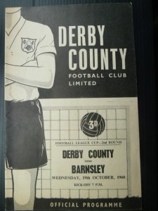 DERBY COUNTY  v  Barnsley  60/1  FL Cup. for sale on Ebay