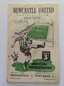 Newcastle United v WBA League Div 1 23/08/1950 for sale on Ebay