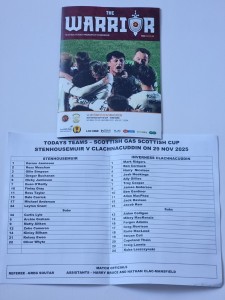 Stenhousemuir v Inverness Clachnacuddin (Scot Cup) Football Programme + 29/11/25 for sale on Ebay
