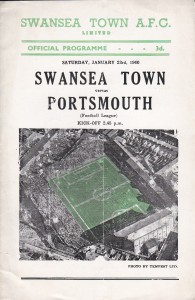 SWANSEA TOWN v PORTSMOUTH              Div. 2.             23. 01. 1960 for sale on Ebay