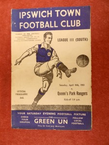 IPSWICH T v QPR | 1952/1953 | DIV 3 (SOUTH) | 18 APR 1953 | UK FREEPOST for sale on Ebay