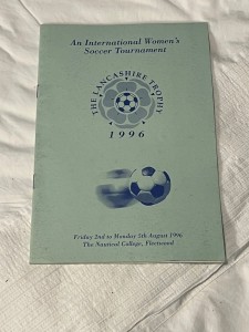 1996 International women's football tournament programme for sale on Ebay