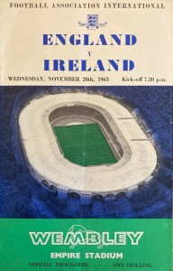 England v Northern Ireland 1963/64 Programme + Ticket for sale on Ebay