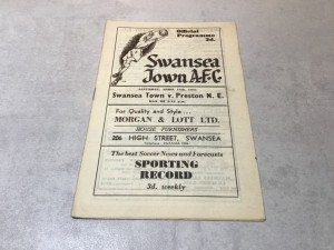 Swansea Town v Preston North End 1950/51 Division 2 - 14th April 1951 for sale on Ebay