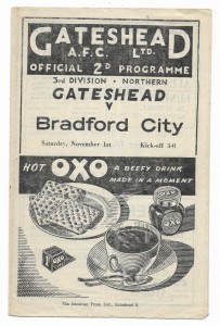 1947/48 Division 3 North - GATESHEAD v. BRADFORD CITY for sale on Ebay
