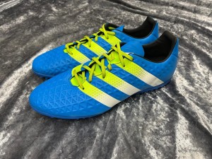 Adidas 16.3 TF Astro Turf Trainers Football Boots Size 12 Blue Worn Once for sale on Ebay