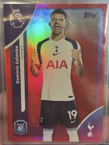 Topps Premier League 2025 Card Dominic Solanke /5 Tottenham Hotspur for sale on Ebay