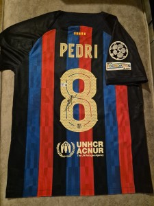 Pedri BECKETT Witnessed Signed Shirt With COA for sale on Ebay
