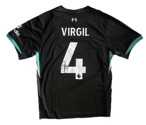 VIRGIL VAN DIJK Signed FC Liverpool 2024/25 AWAY Football Jersey LARGE*COA for sale on Ebay
